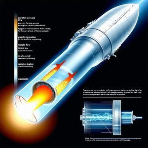 A Rocket Is Shown In A Diagram, With Its Engine And Fuel System Clearly Labeled