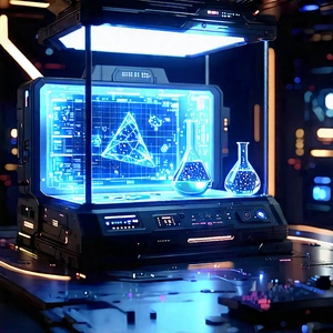 Entertainment Technology In Modern Laboratory With Image, There