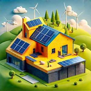 Innovative Renewable Energy Design With Large, Yellow