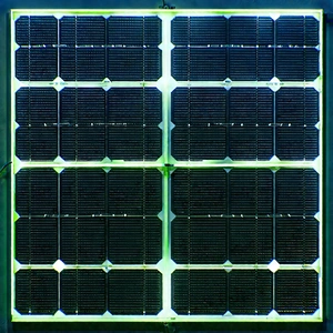 Solar panel with neon accents