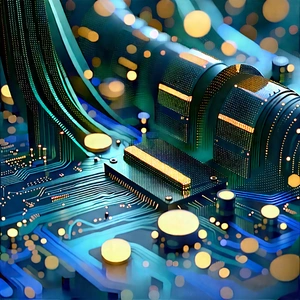 Close-up of sensor array