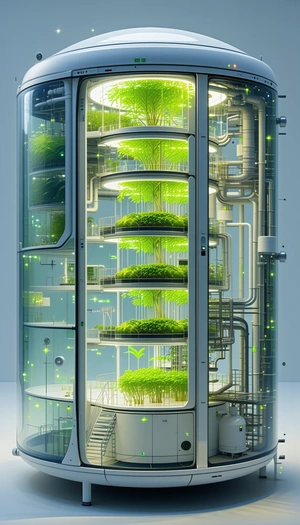 A Large, Multi-layered Structure That Houses A Variety Of Plants