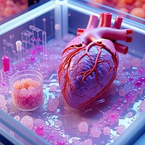 heart-shaped container filled pink liquid