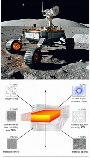 A Robotic Vehicle On A Rocky Surface, Possibly On The Moon