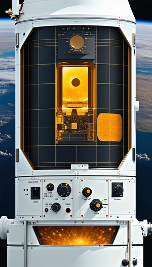 A Space Shuttle With A Large Window On The Side