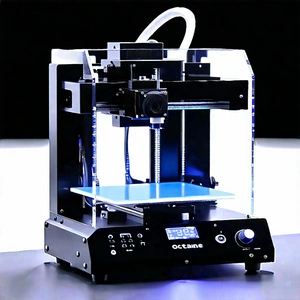 Tech Tilt-Shift Photography: 3d printer with digital particles