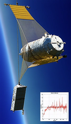 A Space Station With A Large Satellite Attached To It
