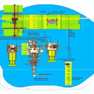 The Image Is A Blueprint Of A Space Station, Showing The Various Components And Their Connections
