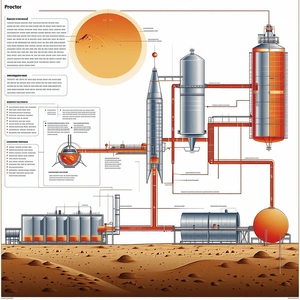 A Large Diagram Is Displayed On A Page, Showing The Process Of Refining Oil