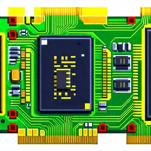 Close-up Of Memory Module With Close-up Computer