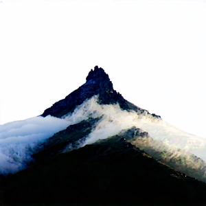 Nature Hdr Photography: (mist:1.24) Over Mountain Peak With Mountain Cloudy
