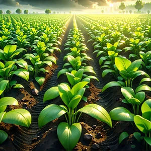 Agricultural Technology In Design Studio With Large Field