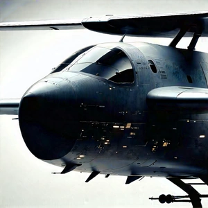 Aerospace Technology In (design:1.45) Studio With Black Airplane