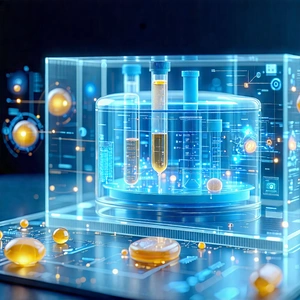 Tech Tilt-shift Photography: Innovative Medical Technology Design With Futuristic-looking Laboratory