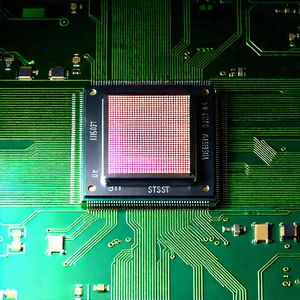 Close-up of microprocessor