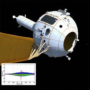 A Large White Spacecraft, Possibly A Space Station, Floating In The Blackness Of Space