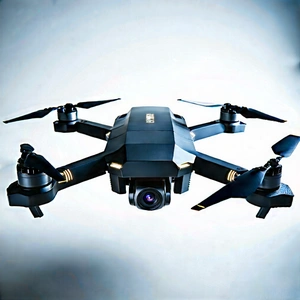 Drone With Streaming Content With Black Drone