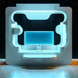 (futuristic:1.28) Tech Startup Office With Futuristic Computer