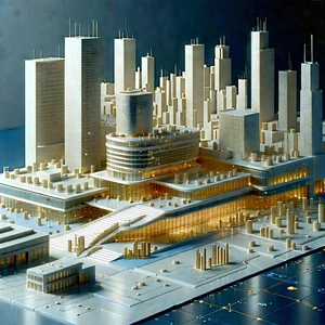 Financial Technology In Design Studio With Large Model