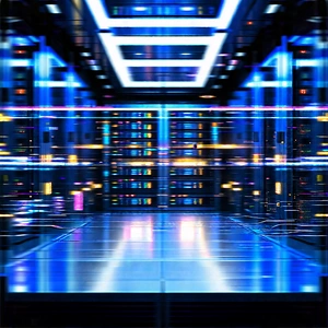 Futuristic Server Room With Image, There