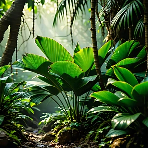 Nature Hdr Photography: Tropical plants in natural setting