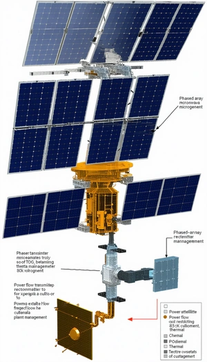 A Space Station With A Solar Panel On Top Of It