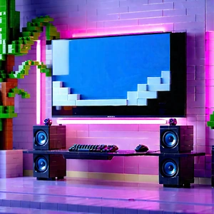 Entertainment Technology In Tech Office With Room Television