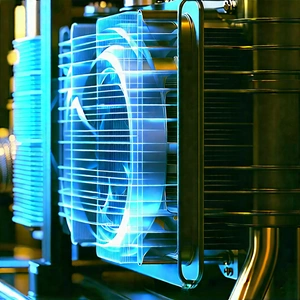Close-up of cooling system