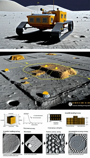 The Image Is A Split-screen Display Of A Martian Landscape