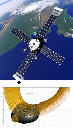 A Large Satellite With A Dish-like Structure On Top Of It