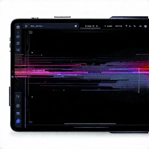 Tablet With User Interface With Close-up Tablet
