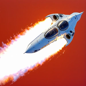 A White Jet Is Flying Through The Air, Leaving A Trail Of Smoke Behind It
