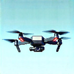 Drone With User Interface With Black Drone