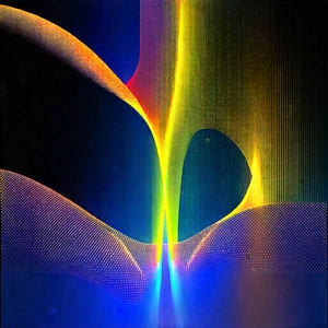 Abstract Macro Photography: Fractals with glowing elements