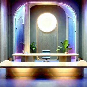 Futuristic Tech Startup Office With Large, Well-lit