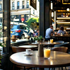 Urban Editorial Photography: Urban cafe culture scene