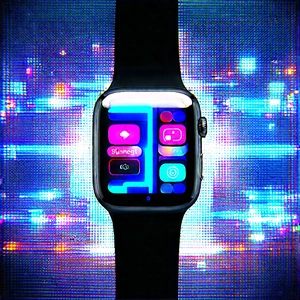 Smart Watch With User Interface With Black Watch