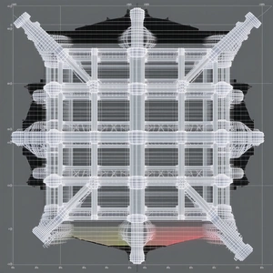 A Computer-generated Image Of A Building Is Displayed On A Computer Screen