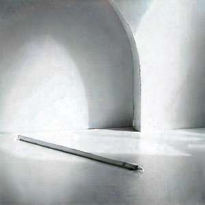 Abstract Advertising Photography: Minimalist Study With Negative Space With Pencil Sitting