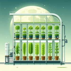 A Large Greenhouse Filled With A Variety Of Plants