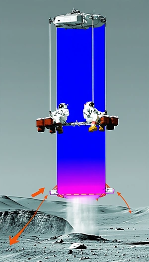 In The Image, There Are Two Astronauts In Space Suits, Floating In The Air