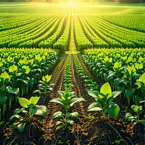 Agricultural Technology In (design:1.17) Studio With Large Field