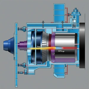 A Blue And Purple Engine Is Shown In A Diagram