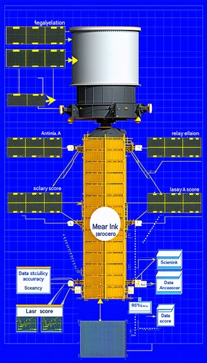 A Yellow And Black Diagram Is Displayed On A Blue Background