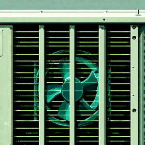 Close-up of cooling system