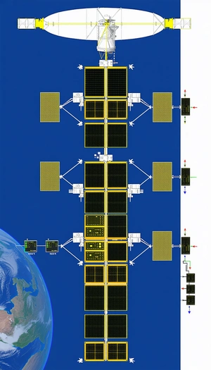 A Large Blue Structure Is Shown In The Image