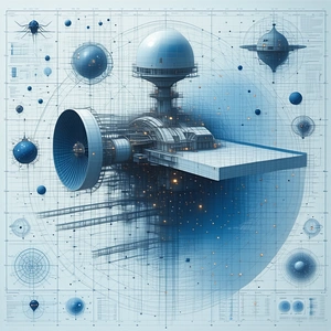In The Image, There Is A Futuristic Spacecraft With A Large Dome On Top