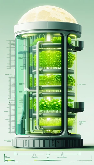 A Large, Multi-level Greenhouse Filled With Various Plants