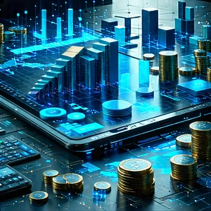 Financial technology in (design:1.45) studio