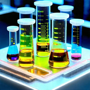 Educational Technology In Modern Laboratory With There Five